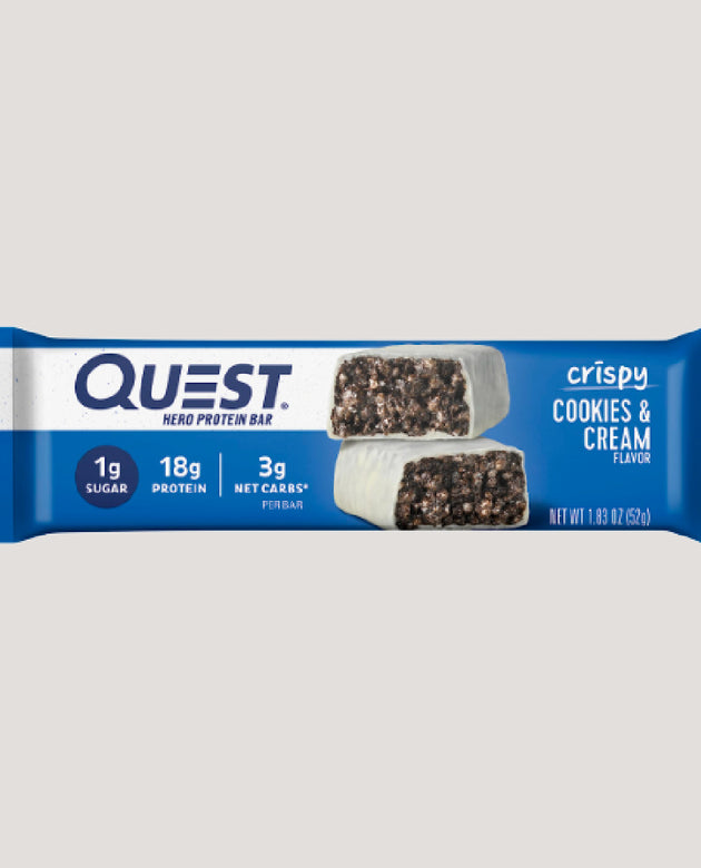 QUEST BARRITA PROTEÍNA CRISPY COOKIES AND CREAM