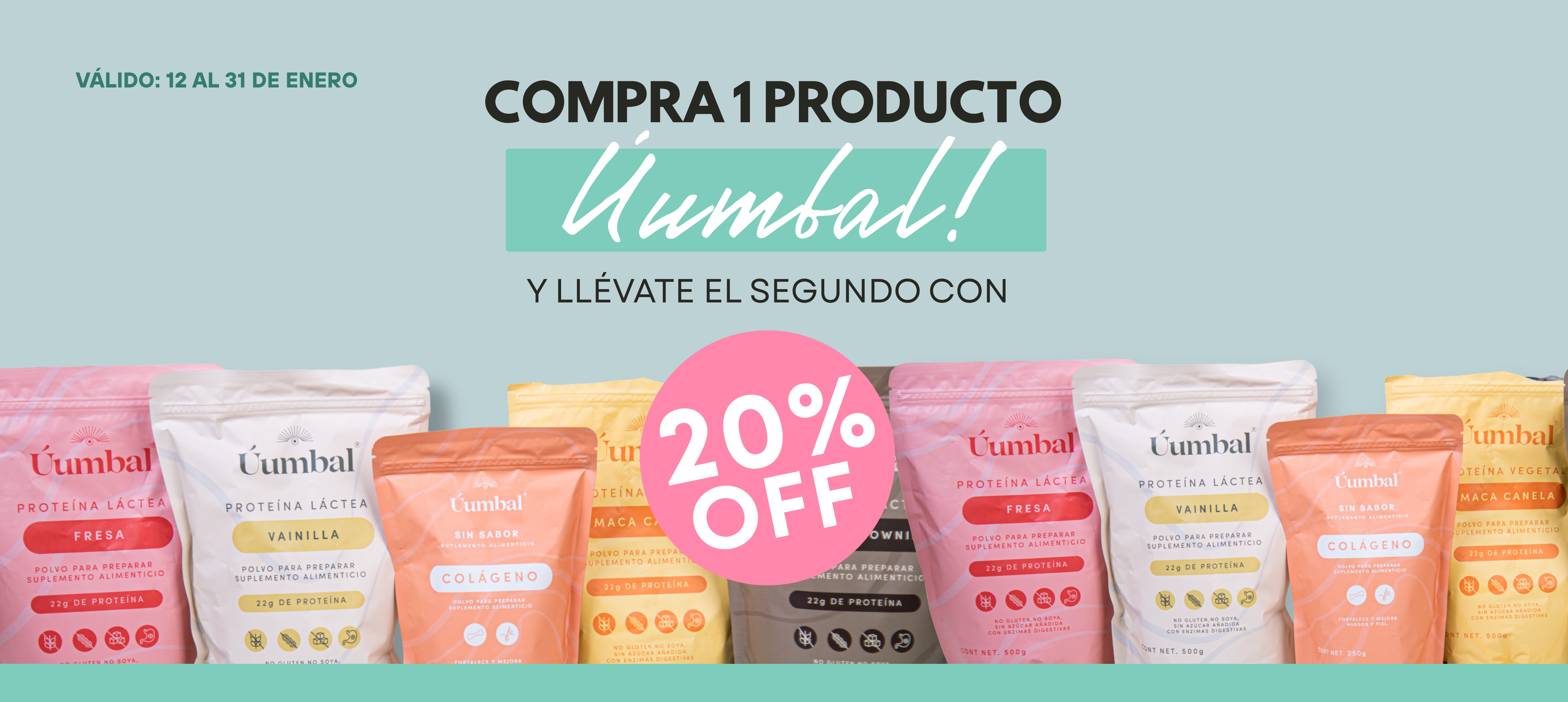 Compra 1 producto y el segundo con 20% de descuento