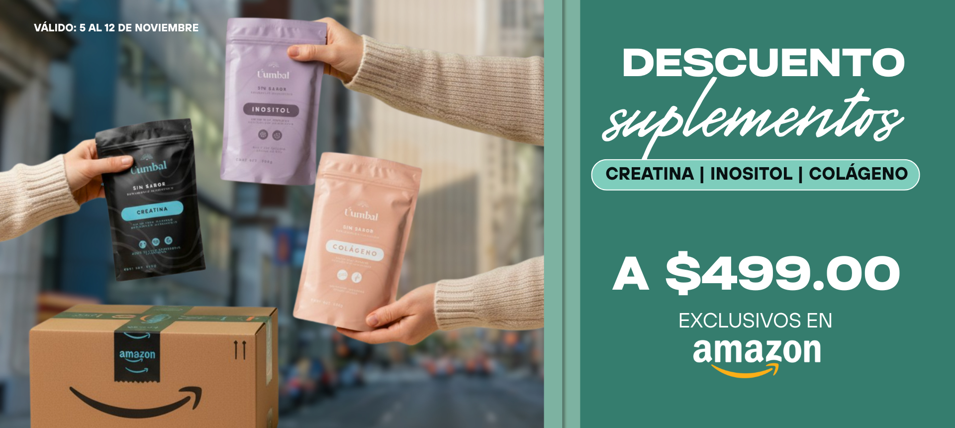 Suplementos a $499 | ¡Solo en Amazon!