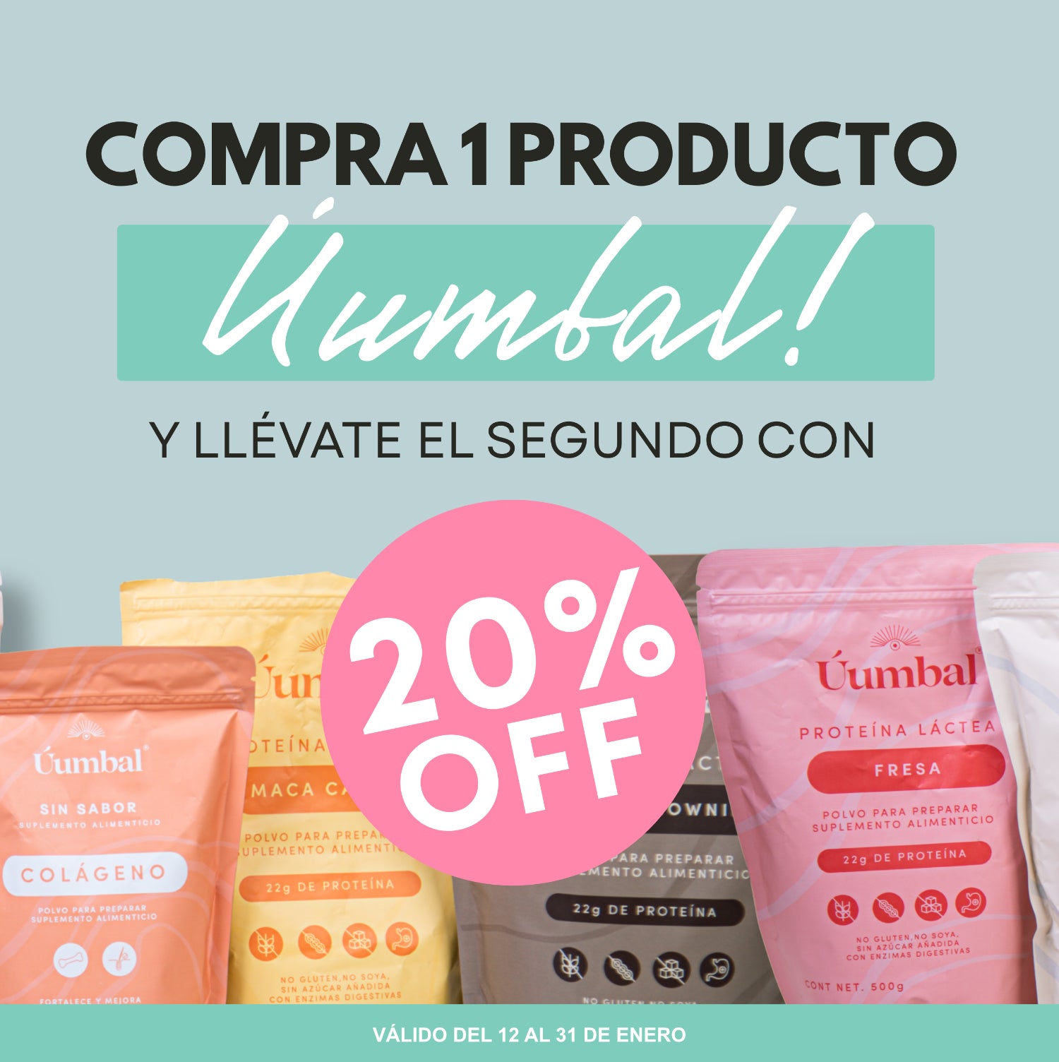 Compra 1 producto y el segundo con 20% de descuento