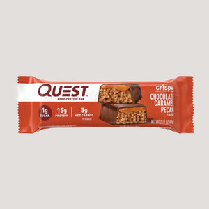 QUEST BARRITA PROTEÍNA CRISPY CHOCOLATE CARAMEL