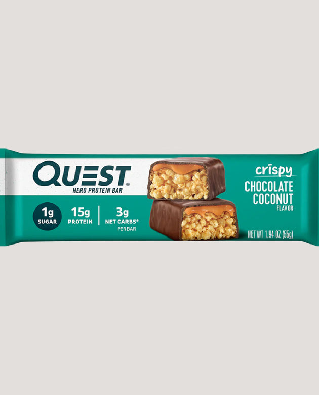 QUEST BARRITA PROTEÍNA CRISPY CHOCOLATE COCONUT