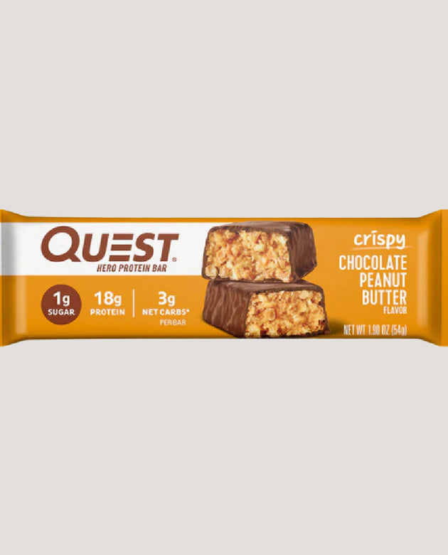 QUEST BARRITA PROTEÍNA CRISPY CHOCOLATE PEANUT BUTTER