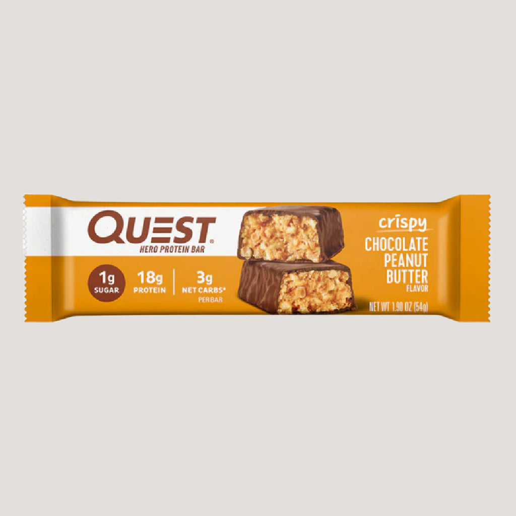 QUEST BARRITA PROTEÍNA CRISPY CHOCOLATE PEANUT BUTTER