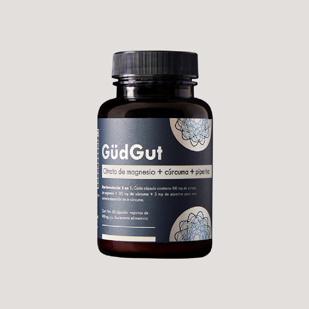 GÜDGUT CITRATO DE MAGNESIO + CÚRCUMA + PIPERINA