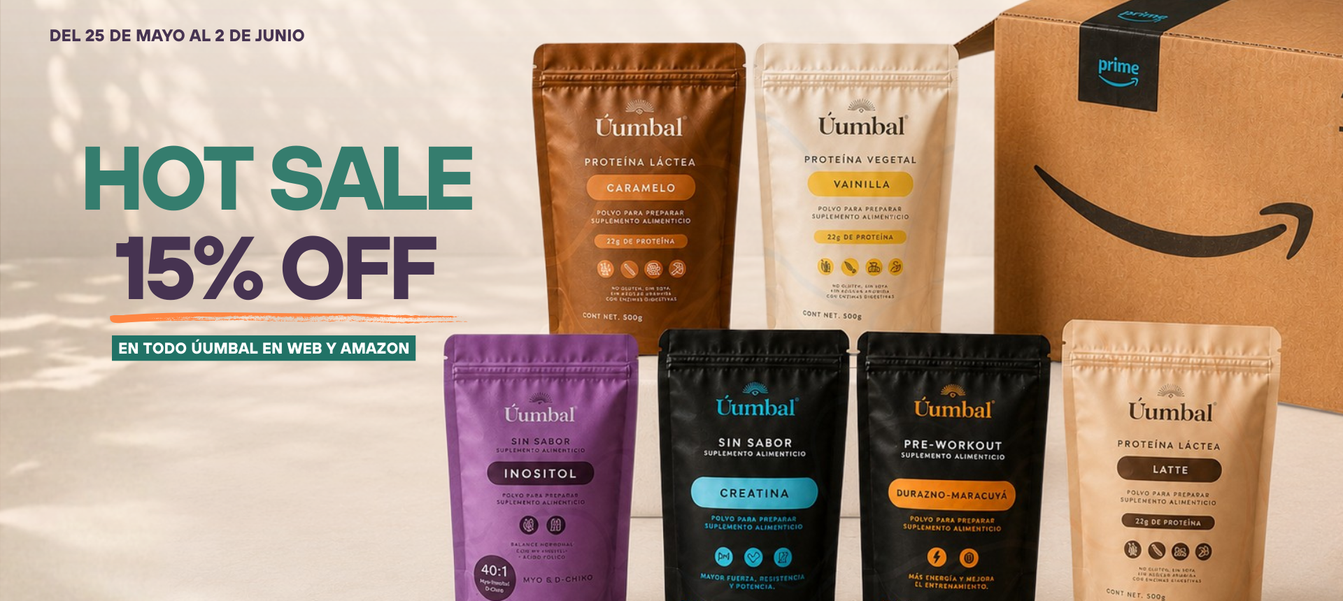 HOT SALE 15% OFF EN TODO ÚUMBAL