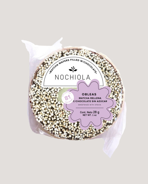 NOCHIOLA OBLEAS MATCHA RELLENAS