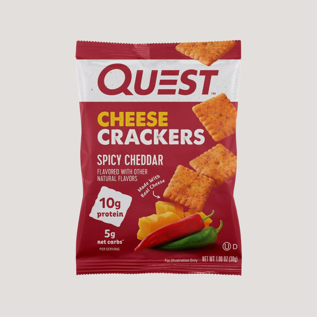 QUEST CRACKERS SPICY CHEDDAR