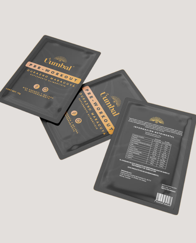 KIT 10 SACHETS PRE-WORKOUT DURAZNO MARACUYÁ