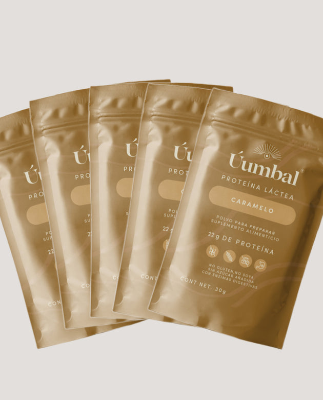 KIT 5 SACHETS PROTEÍNA LÁCTEA CARAMELO