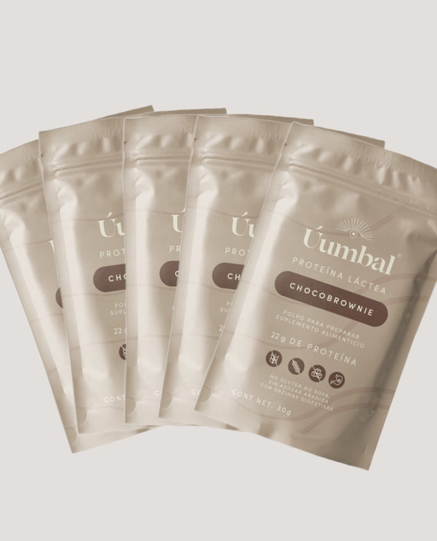 KIT 5 SACHETS PROTEÍNA LÁCTEA CHOCOBROWNIE