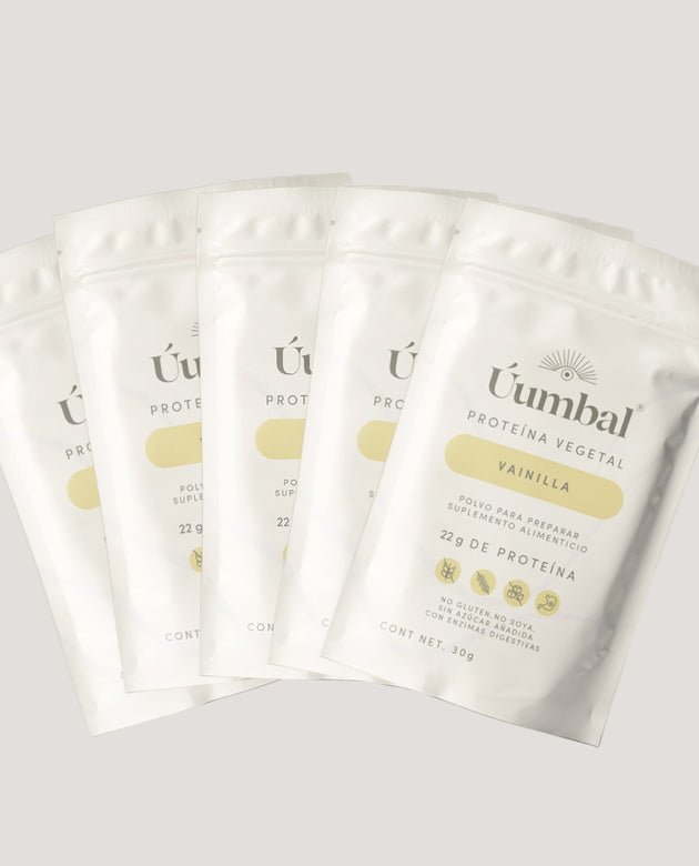 KIT 5 SACHETS PROTEÍNA VEGETAL VAINILLA